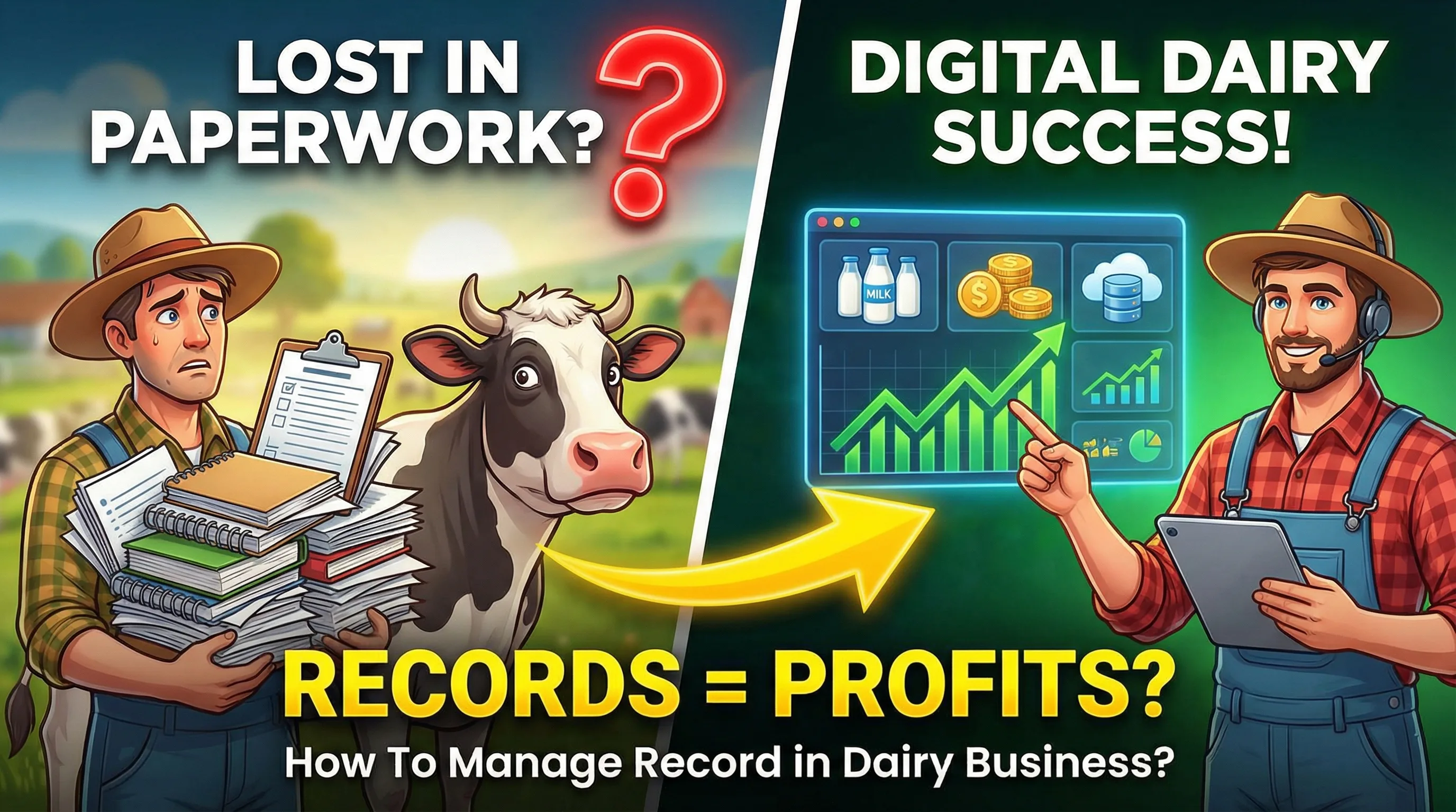 Manage Dairy Records Using Dairynet Software